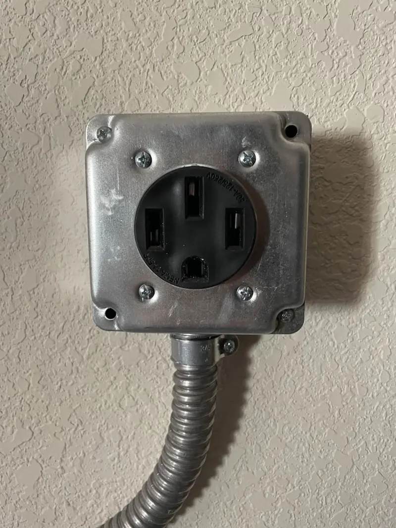 NEMA 14-50 outlet installed for Smart Home Electrical in Waterloo