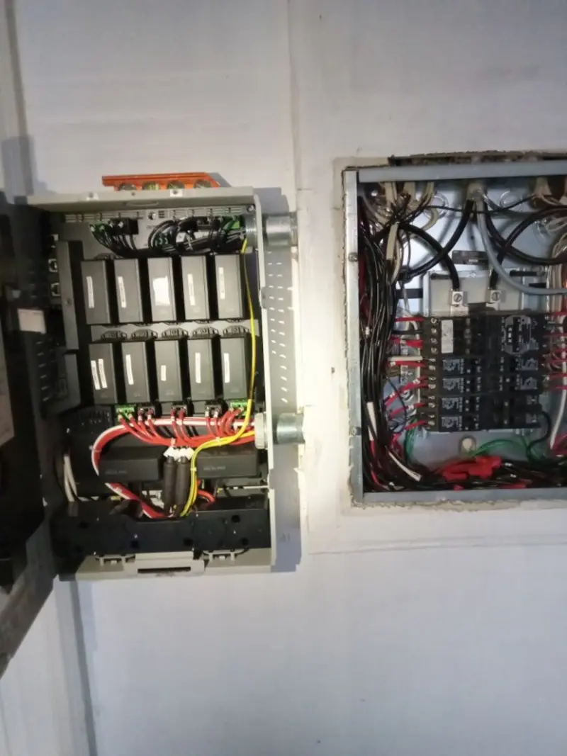 Electrical panel upgrade completed for Security Camera Wiring in Waterloo